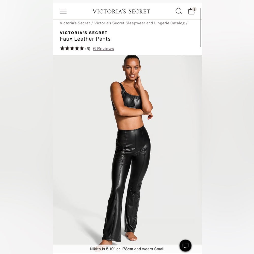Brand new faux leather flared pants brand new XS